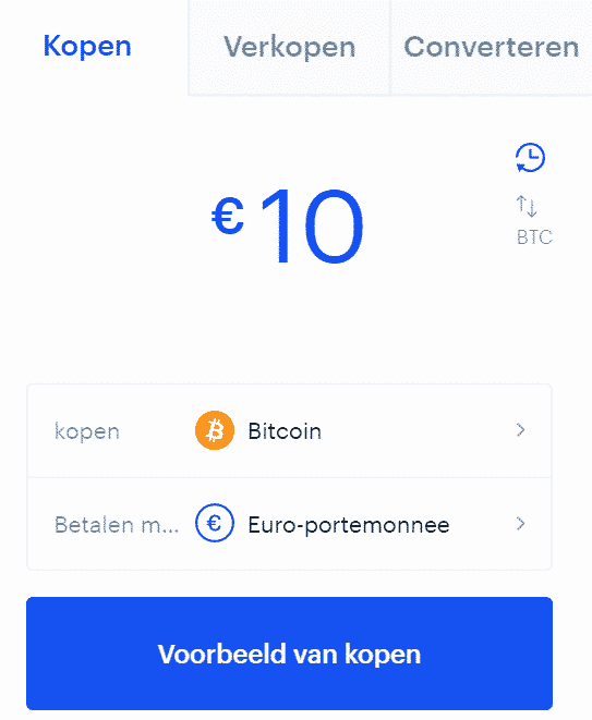 Coinbase kopen widget