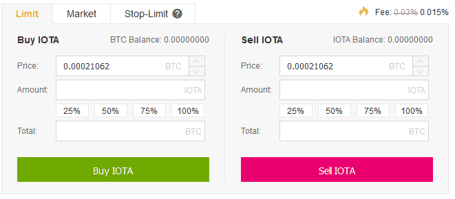 Binance IOTA kopen op een exchange