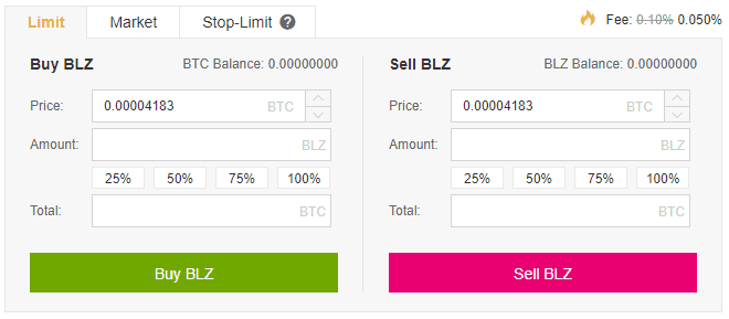 Bij Binance Bluzelle kopen of verkopen