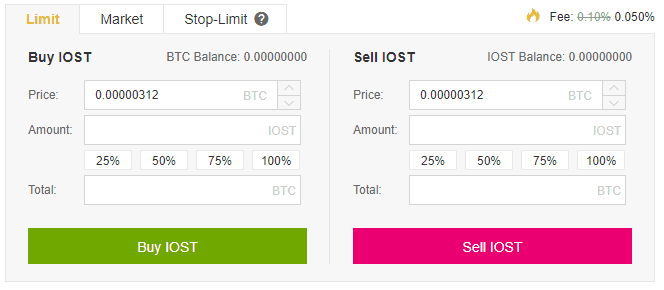 Bij Binance IOST kopen of verkopen