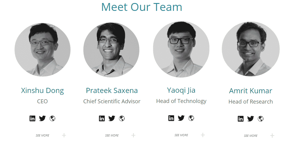 Het Zilliqa team van bestuurders