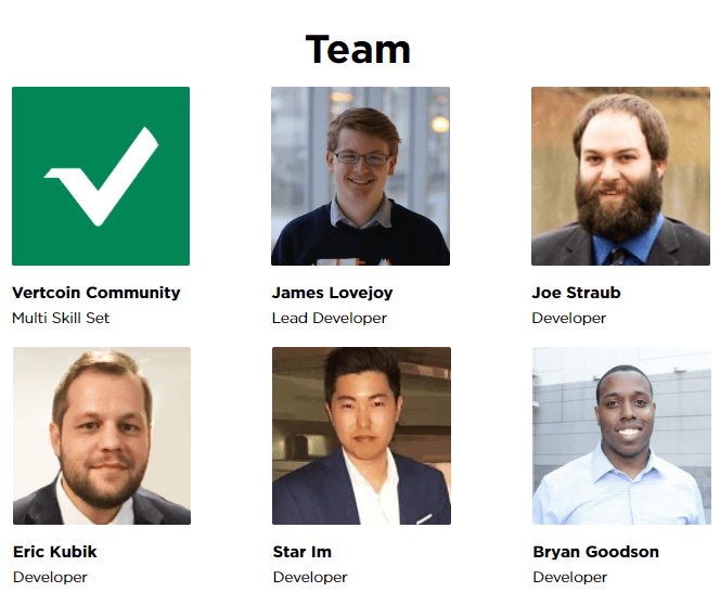 Het Vertcoin team