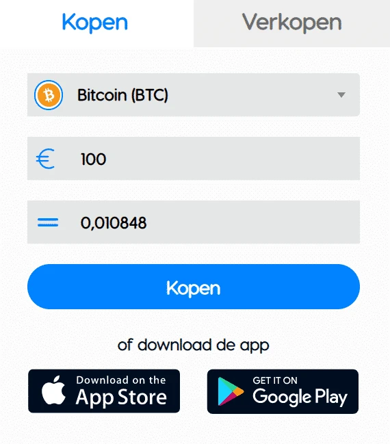 Coinmerce crypto kopen en verkopen widget