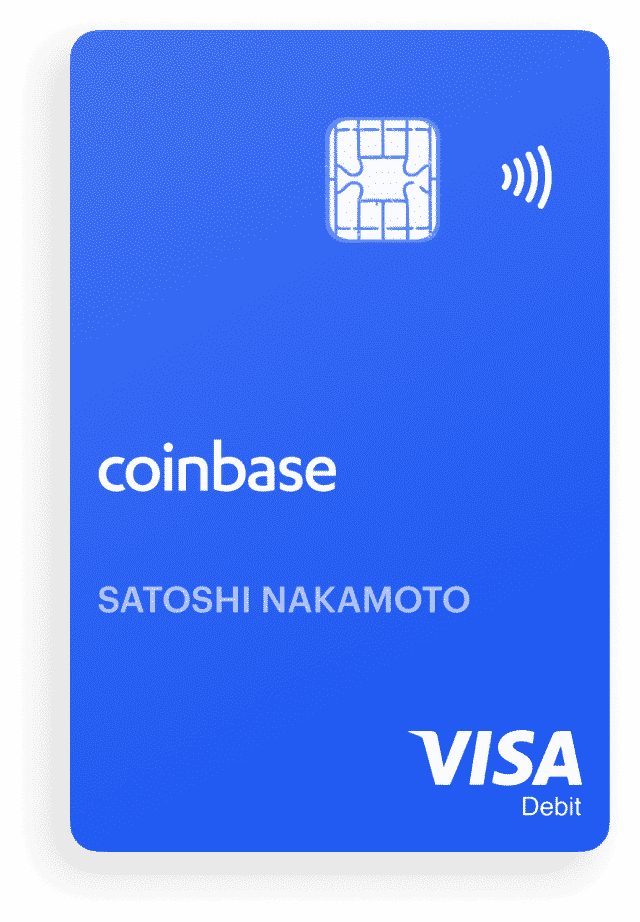 Coinbase VISA fysieke betaalkaart