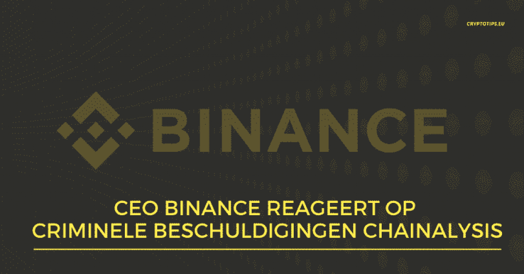 Binance CEO reageert op de beschuldigingen