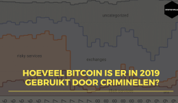 Hoeveelheid Bitcoin dat gebruikt wordt voor illegale doeleinden