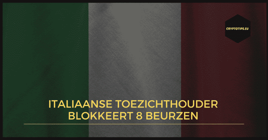 Italiaanse toezichthouder blokkeert 8 beurzen