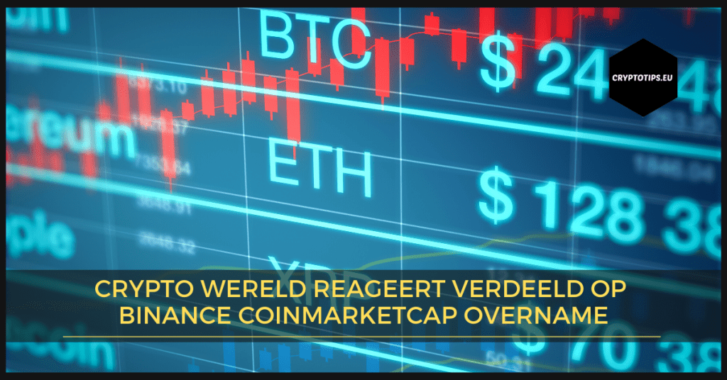 Crypto wereld reageert verdeeld op Binance Coinmarketcap overname