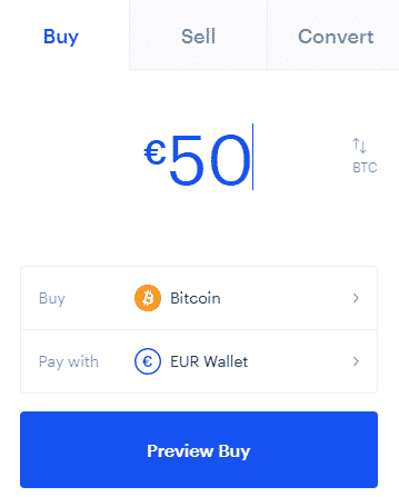 Coinbase widget