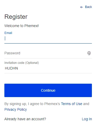 Phemex Invitation Code