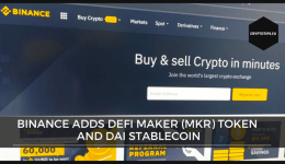 Binance adds DeFi Maker (MKR) token and DAI stablecoin