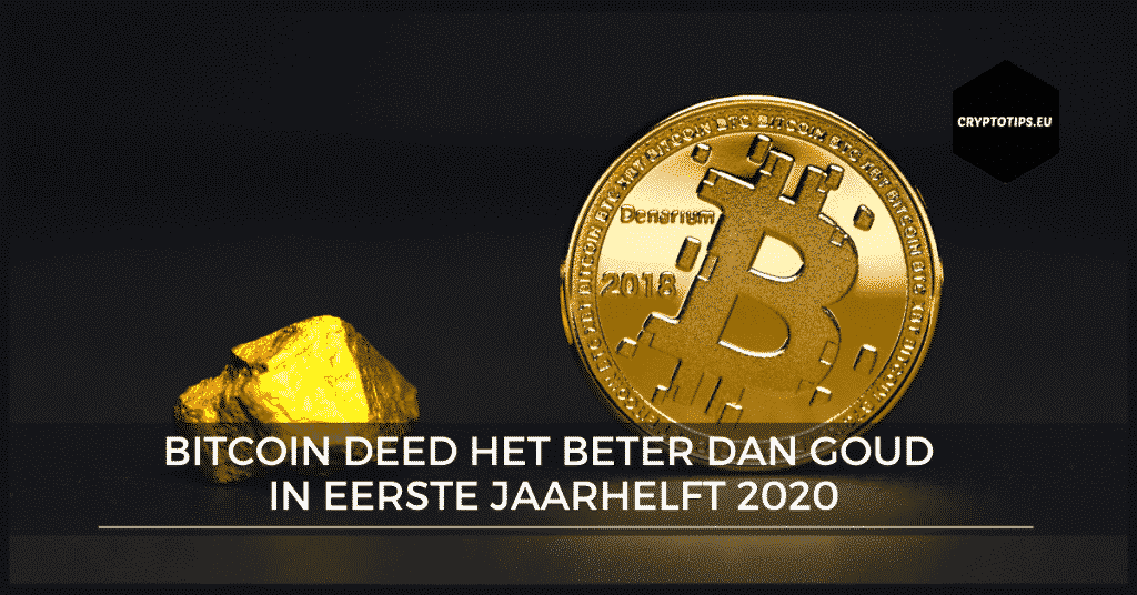 Bitcoin deed het beter dan goud in eerste jaarhelft 2020