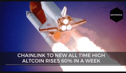 Chainlink to new All Time High - Altcoin is up 60% in a week