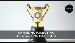 Chainlink token LINK hits all-time high +11%