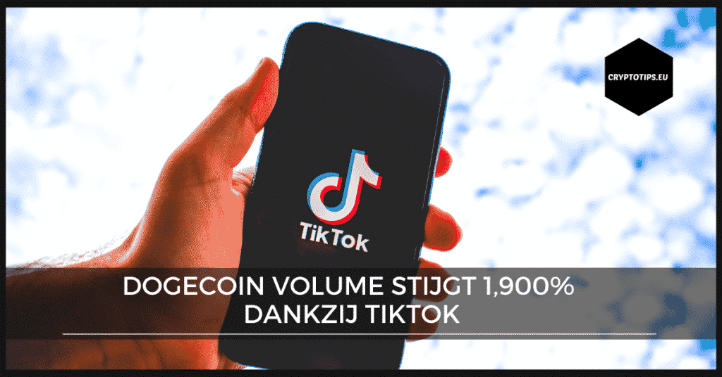 Dogecoin volume stijgt 1,900% dankzij TikTok