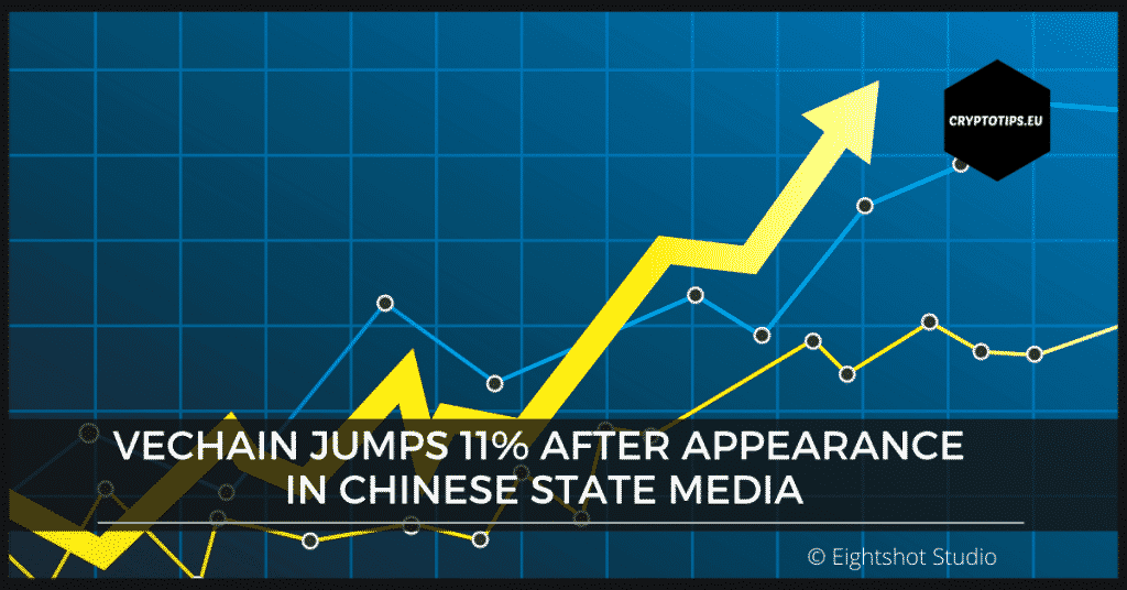 VeChain jumps 11% after appearance in Chinese state media