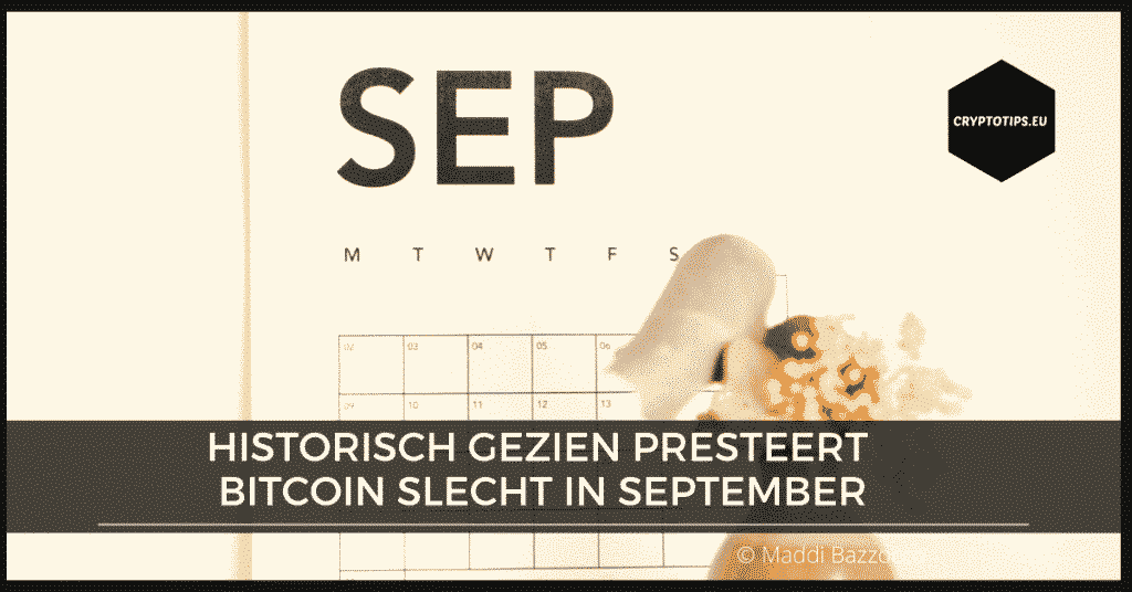 Historisch gezien presteert Bitcoin slecht in september