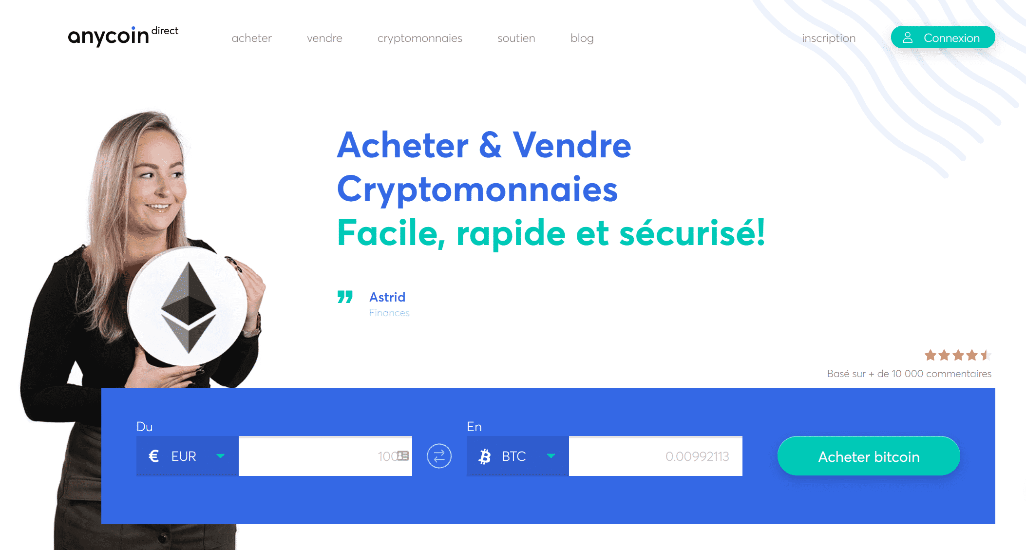 Acheter et Vendre Cryptomonnaies