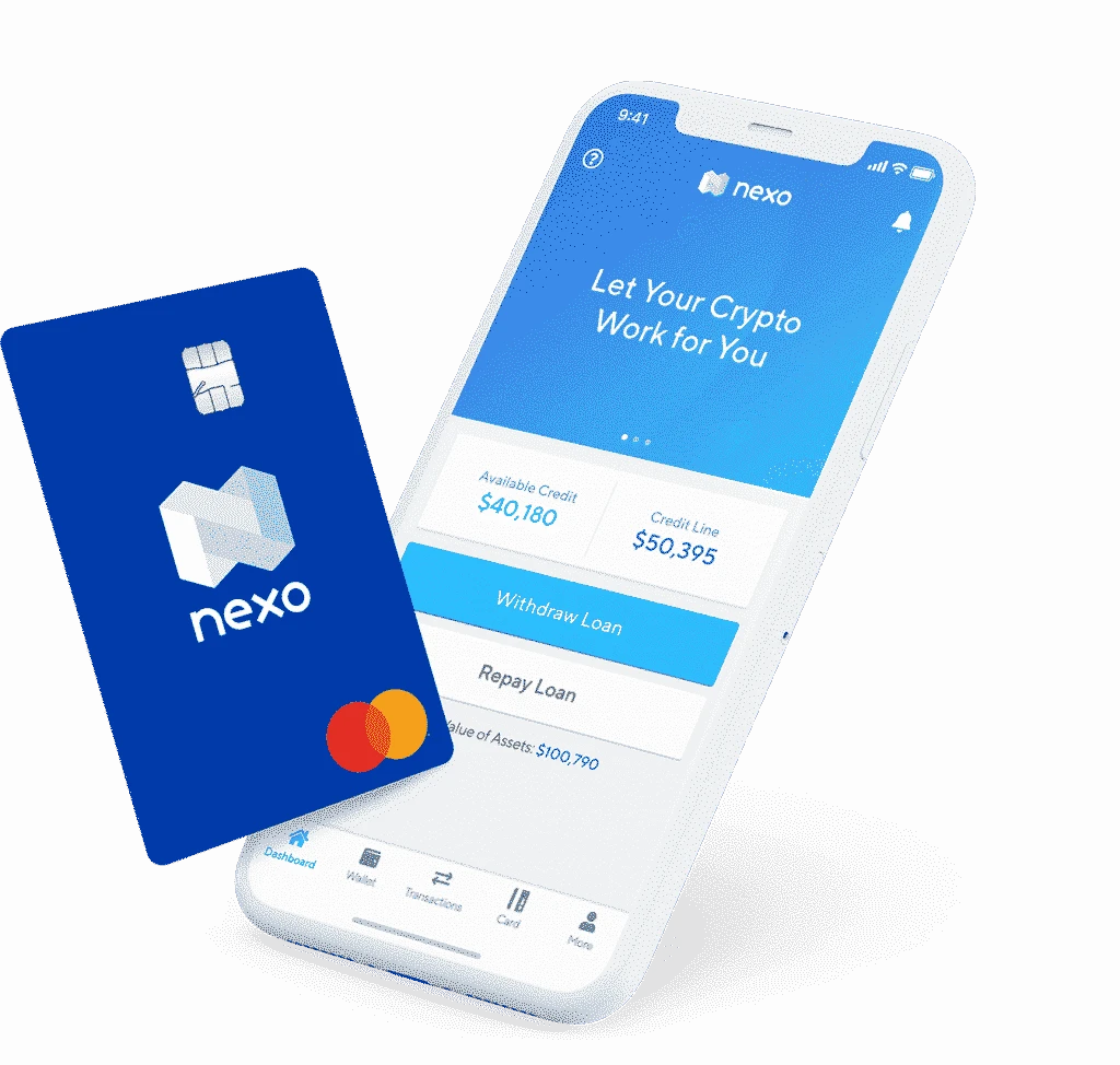 Nexo app and Nexo card