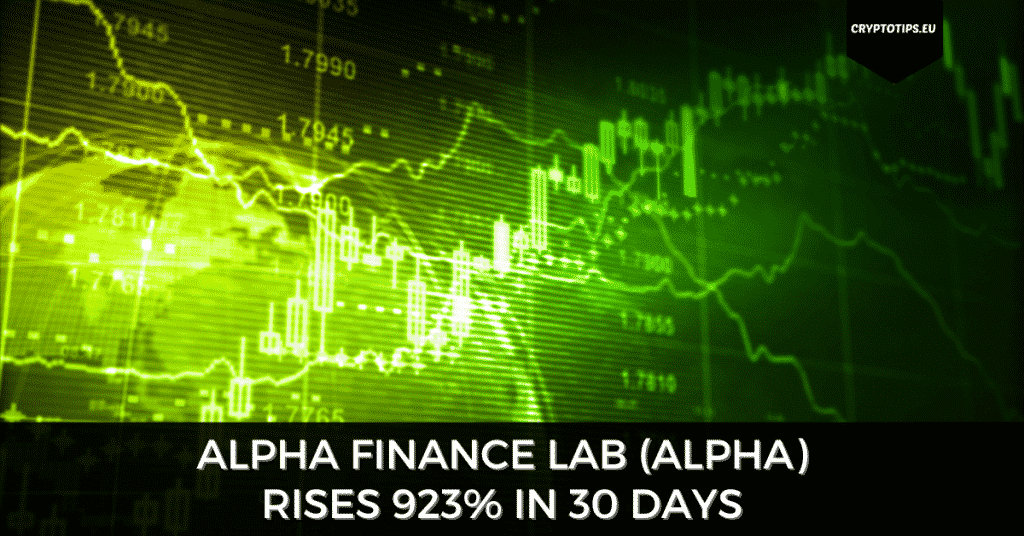 Alpha Finance Lab (ALPHA) rises 923% in 30 days