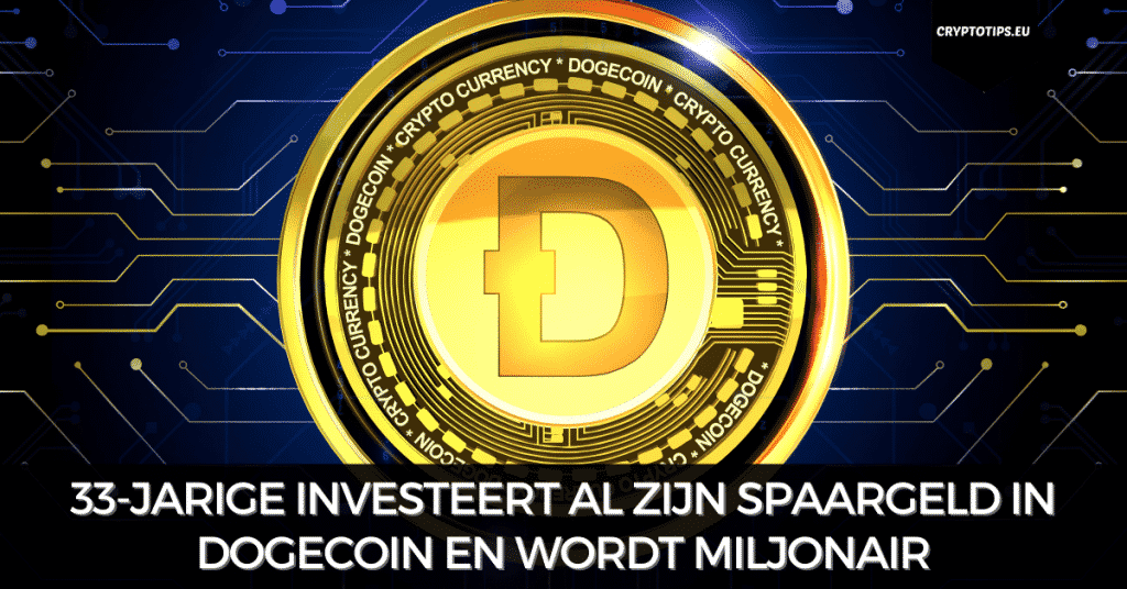 33-jarige investeert al zijn spaargeld in Dogecoin en wordt miljonair