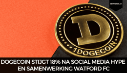 Dogecoin stijgt 18% na social media hype en samenwerking Watford FC