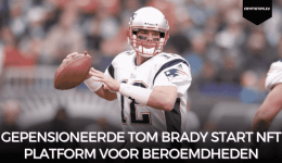 Gepensioneerde Tom Brady start NFT platform voor beroemdheden