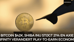 Bitcoin naar $42k, Shiba Inu stijgt 21% en Axie Infinity verandert Play-to-Earn economie