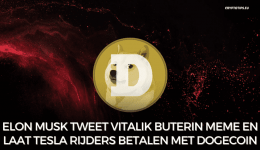 Elon Musk tweet Vitalik Buterin meme en laat Tesla rijders betalen met Dogecoin