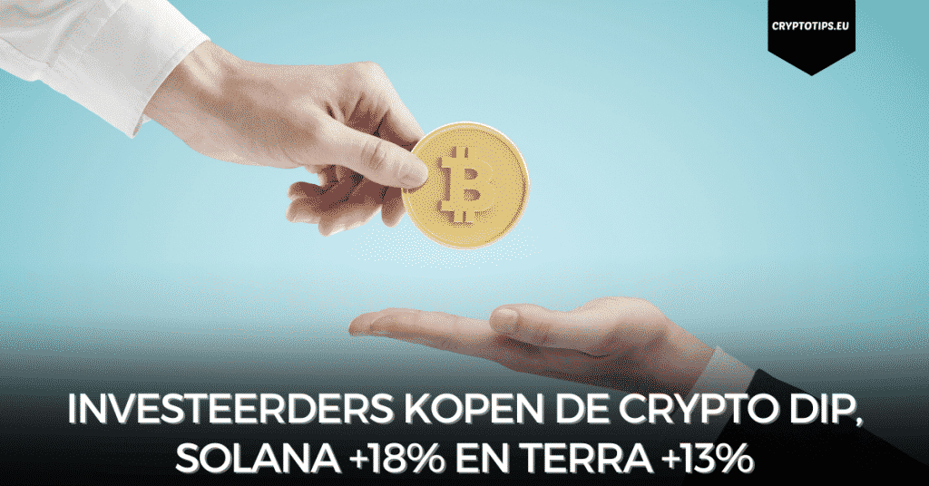 Investeerders kopen de crypto dip, Solana +18% en Terra +13%