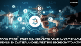 Bitcoin stabiel, Ethereum oprichter opnieuw kritisch over Kremlin en Zwitserland bevriest Russische crypto activa