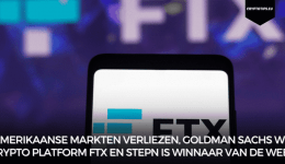 Amerikaanse markten verliezen, Goldman Sachs wil crypto platform FTX en Stepn is winnaar van de week