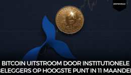 Bitcoin uitstroom door institutionele beleggers op hoogste punt in 11 maanden