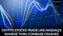 Crypto Stocks Trade Like Nasdaq’s Siamese Twin, Coinbase Crashes