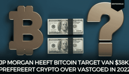 JP Morgan heeft Bitcoin target van $38k, prefereert crypto over vastgoed in 2022