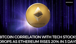 Bitcoin Correlation With Tech Stocks Drops As Ethereum Rises 20% In 3 Days