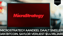 MicroStrategy aandeel daalt sneller dan Bitcoin, Saylor verliest $3.4 miljard