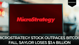 MicroStrategy Stock Outpaces Bitcoin Fall, Saylor Loses $3.4 Billion