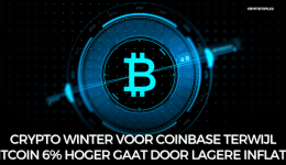 Crypto Winter voor Coinbase terwijl Bitcoin 6% hoger gaat door lagere inflatie