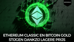 Ethereum Classic en Bitcoin Gold stijgen dankzij lagere prijs