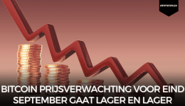 Bitcoin prijsverwachting voor eind september gaat lager en lager