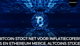 Bitcoin stijgt net voor inflatiecijfers VS en Ethereum Merge, altcoins stijgen