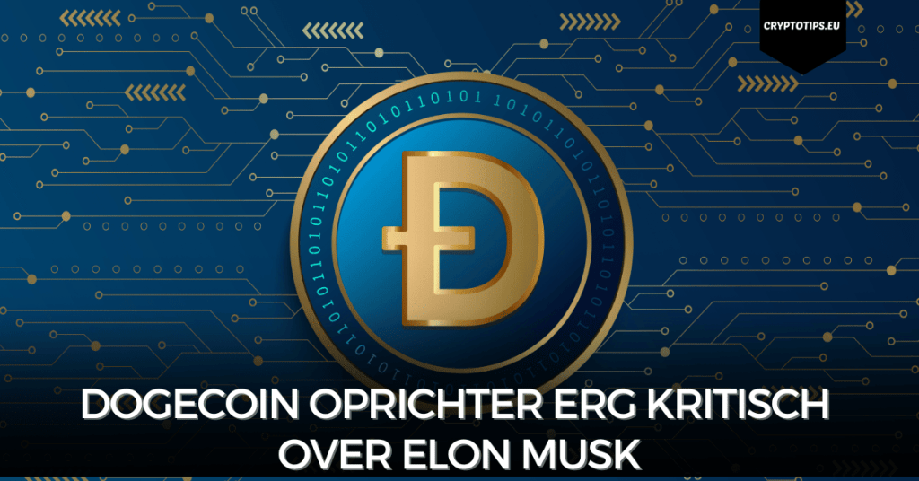 Dogecoin oprichter erg kritisch over Elon Musk