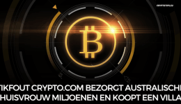 Tikfout Crypto.com bezorgt Australische huisvrouw miljoenen en koopt een villa