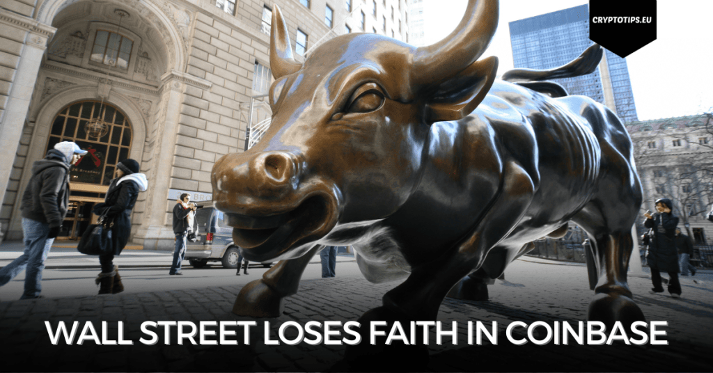 Wall Street Loses Faith In Coinbase