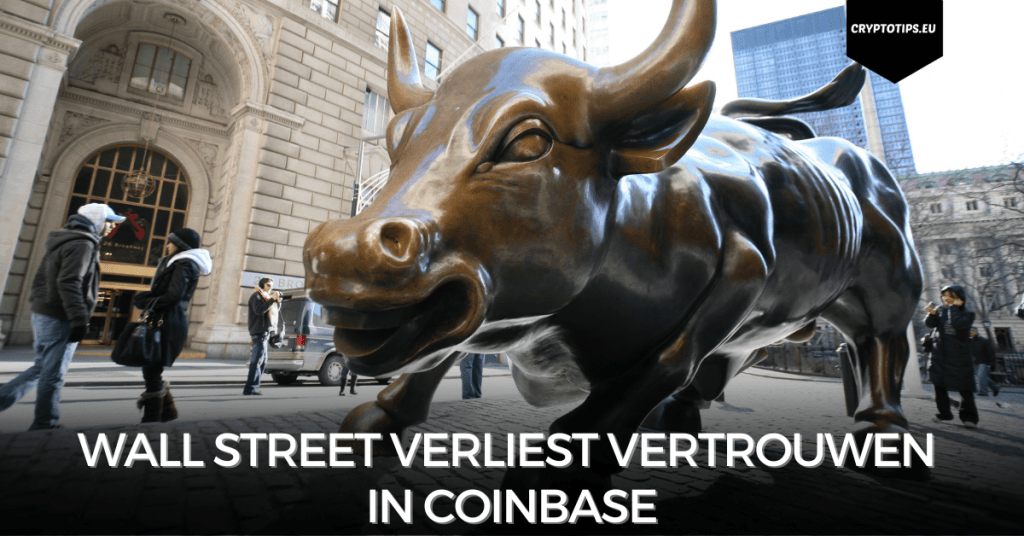 Wall Street verliest vertrouwen in Coinbase