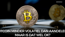 Bitcoin minder volatiel dan aandelen, maar is dat wel ok?