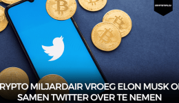 Crypto miljardair vroeg Elon Musk om samen Twitter over te nemen