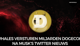 Whales versturen miljarden Dogecoin na Musk’s Twitter nieuws