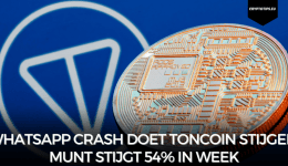 WhatsApp crash doet Toncoin stijgen, munt stijgt 54% in week